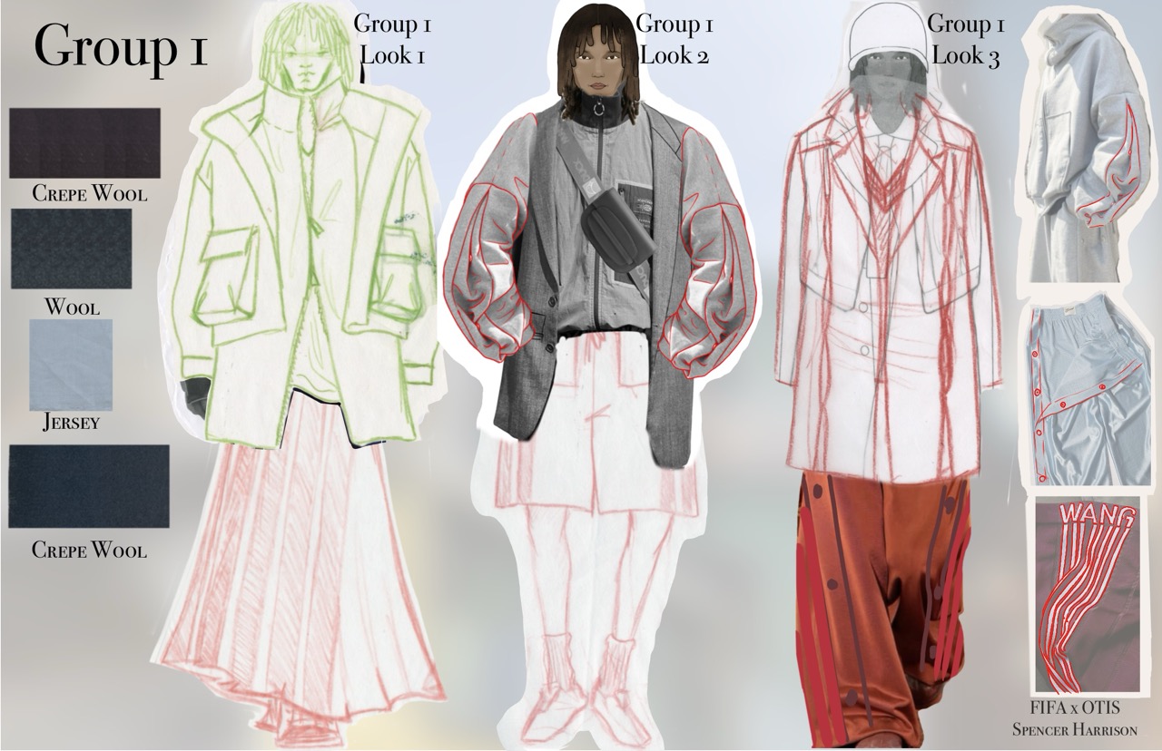 Group A: three looks